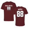 Southern Illinois University at Carbondale Football Maroon Performance Tee - #88 Kam White