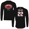 Jacksonville State University Football Black Gamecocks Performance Long Sleeve - #22 Travis Collier