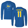 McNeese State University Baseball True Royal Performance Long Sleeve - #11 Jordan Thompson