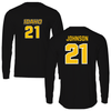 University of Idaho Basketball Black Jersey Long Sleeve - #21 Kennedy Johnson