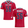 Stony Brook University Red Football Jersey - #56 Aaron McDaniels