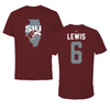 Southern Illinois University at Carbondale Football Maroon State Performance Tee - #6 Keontez Lewis