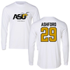 Alabama State University Football White Performance Long Sleeve - #29 Ashton Ashford