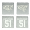 Towson University Lacrosse Stone Coaster (4 Pack)  - #51 Matt Constantinides
