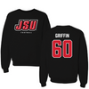 Jacksonville State University Football Black Block Crewneck - #60 Cameron Griffin