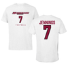 Henderson State University Football White Performance Tee - #7 Tim Jennings