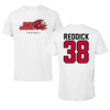 Jacksonville State University Football White JSU Performance Tee - #38 Walter Reddick