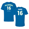 Texas A&M University-Corpus Christi Softball Blue Performance Tee - #16 Ariella Saenz