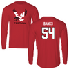 Eastern Washington University Football Red EWU Long Sleeve - #54 Jaren Banks