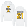 University of Idaho Basketball White Hoodie - #21 Kennedy Johnson