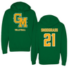 George Mason University Volleyball Green Hoodie - #21 Evan Snodgrass