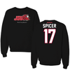 Jacksonville State University Volleyball Black Mascot Crewneck - #17 Dyanna Spicer