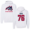 Stony Brook University Football Gray Hoodie - #76 Ian Rose