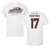 St. Bonaventure University Softball White Performance Tee - #17 Bryana Martinez