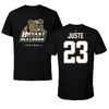 Bryant University Football Black Tee - #23 Azarel Juste