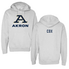 University of Akron Swimming & Diving White Hoodie - Claire Cox