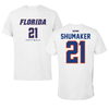 University of Florida Softball White Tee - #21 Taylor Shumaker