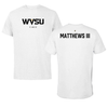 West Virginia State University TF and XC White Tee - Ronnie Matthews III