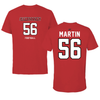 Jacksonville State University Football Red Long Sleeve - #56 Daylan Martin