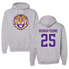 Louisiana State University Basketball Gray Hoodie - #25 Adam Benhayoune