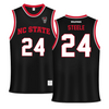North Carolina State University Black Basketball Jersey - #24 Laci Steele