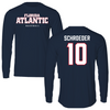 Florida Atlantic University Baseball Navy Block Long Sleeve - #10 John Schroeder