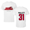 Jacksonville State University Baseball White JSU Hoodie - #31 Brett Mallett