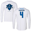 University of New Orleans Baseball White Performance Long Sleeve - #4 Mitchell Sanford