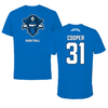University of New Orleans Basketball Blue Mascot Tee - #31 Zoe Cooper