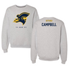 East Tennessee State University TF and XC Gray Crewneck - Xian Campbell