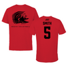 Jacksonville State University Beach Volleyball Red Performance Tee - #5 Kathryn Smith