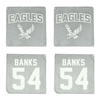 Eastern Washington University Football Stone Coaster (4 Pack)  - #54 Jaren Banks