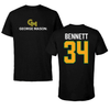 George Mason University Soccer Black Tee - #34 Jazmine Bennett