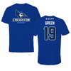 Creighton University Soccer Blue Tee - #19 Sean Green