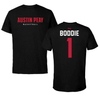 Austin Peay State University Basketball Black Block Performance Tee - #1 Jordan Boddie