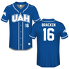 University of Alabama in Huntsville Blue Softball Jersey - #16 Katie Bracken