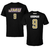 James Madison University Football Black Tee - #9 Jamree Kromah