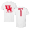 University of Houston Volleyball White Performance Tee - #1 Angela Grieve