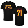 Iowa State University Softball Black Tee - #71 Samantha Potvin