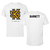 Kennesaw State University TF and XC White Performance Tee - Devin Barnett