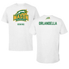 George Mason University Rowing White Performance Tee - Cecilia Orlandella