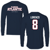 Florida Atlantic University Softball Navy Block Long Sleeve - #8 Brooklyn Lorenzo