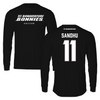 St. Bonaventure University Soccer Black Performance Long Sleeve - #11 Ishana Sandhu