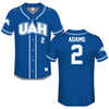 University of Alabama in Huntsville Blue Softball Jersey - #2 Kinley Adams