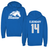 University of Alabama in Huntsville Soccer Blue Hoodie - #14 Malek Elbendary