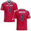 Stony Brook University Red Football Jersey - #4 Roland Dempster