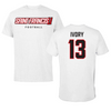 Saint Francis University (Pennsylvania) Football White Tee - #13 Jayden Ivory