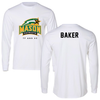 George Mason University TF and XC White Performance Long Sleeve - Michael Baker