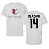 Alabama A&M University Basketball Light Gray NIL for All Tee - #14 Ademola Oladipo