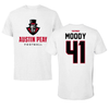 Austin Peay State University Football White Performance Tee - #41 Tyson Moody